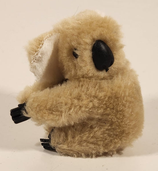 1980s Koala Bear 1 3/4" Stuffed Plush Toy Clip On Pencil Hugger