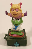 1994 McDonald's Henson Muppets Kermit and Miss Piggy 3 1/4" Plastic Toy Train Car Vehicle Figure