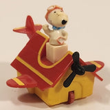Vintage 1989 McDonald's United Features Syndicate Peanuts Gang Pop Mobiles Snoopy Flying Ace Doghouse Plastic Toy Vehicle