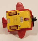 Vintage 1989 McDonald's United Features Syndicate Peanuts Gang Pop Mobiles Snoopy Flying Ace Doghouse Plastic Toy Vehicle