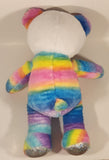 Build A Bear Rainbow Bear 16" Stuffed Plush Toy