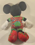 Disney Store Mickey Mouse Red and Green Train Railroad Pyjamas 18" Stuffed Plush Toy 212477B