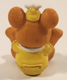 1990 Muppet Babies Baby Fozzie Sitting 2" PVC Toy Figure