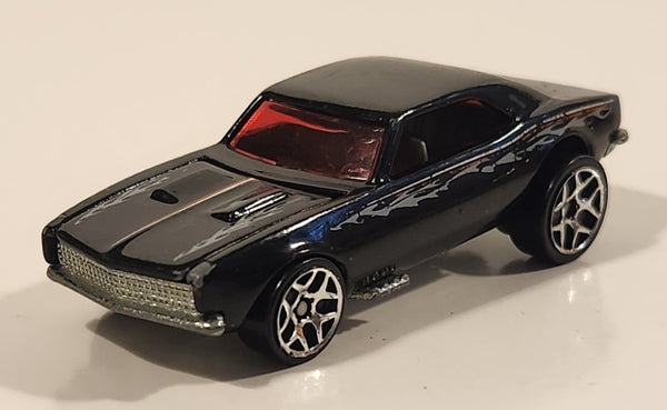 2006 Hot Wheels Motown Metal 1967 Camaro Black Die Cast Toy Car Vehicle with Opening Hood