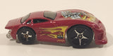 2005 Hot Wheels Asphalt Jungle Dodge Neon Hardnoze Red Die Cast Toy Car Vehicle