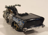 2012 Hot Wheels HW City Works Boss Hoss Motorcycle Black Die Cast Toy Car Vehicle