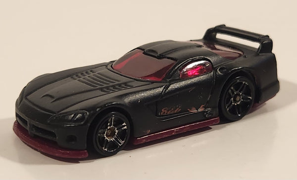 2005 Hot Wheels Dodge Viper GTS-R Flat Black Die Cast Toy Car Vehicle