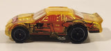 2005 Hot Wheels First Editions: X‑Raycers Stockar Transparent Clear Yellow Die Cast Toy Car Vehicle