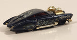 2004 Hot Wheels Demonition Evil Twin Dark Blue Die Cast Toy Car Vehicle