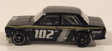 2009 Hot Wheels Datsun Bluebird 510 Black Die Cast Toy Car Vehicle