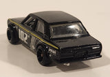2009 Hot Wheels Datsun Bluebird 510 Black Die Cast Toy Car Vehicle
