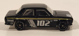 2009 Hot Wheels Datsun Bluebird 510 Black Die Cast Toy Car Vehicle