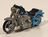 2014 Hot Wheels HW Workshop: HW Garage H-D Harley Davidson Fat Boy Motorcycle Turquoise Die Cast Toy Car Vehicle