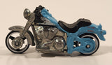 2014 Hot Wheels HW Workshop: HW Garage H-D Harley Davidson Fat Boy Motorcycle Turquoise Die Cast Toy Car Vehicle