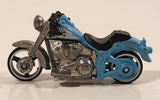 2014 Hot Wheels HW Workshop: HW Garage H-D Harley Davidson Fat Boy Motorcycle Turquoise Die Cast Toy Car Vehicle