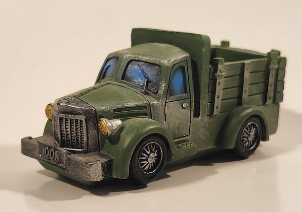 Sabre Truck Green Resin 4 1/4" Vehicle Car Model Ornament