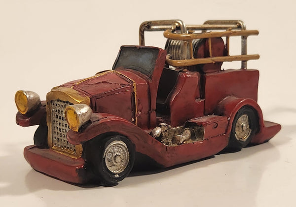 Sabre Fire Truck Red Resin 4" Vehicle Car Model Ornament