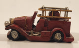 Sabre Fire Truck Red Resin 4" Vehicle Car Model Ornament