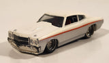 2006 Hot Wheels G Machines '70 Chevelle White 1/50 Scale Die Cast Toy Muscle Car Vehicle with Rubber Tires