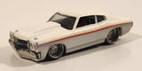 2006 Hot Wheels G Machines '70 Chevelle White 1/50 Scale Die Cast Toy Muscle Car Vehicle with Rubber Tires