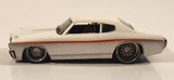 2006 Hot Wheels G Machines '70 Chevelle White 1/50 Scale Die Cast Toy Muscle Car Vehicle with Rubber Tires