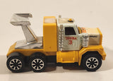 Vintage Tonka 131 GMC Semi Truck Big Rig Teal Yellow and White Pressed Steel Toy Vehicle wtih Spoiler