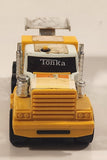 Vintage Tonka 131 GMC Semi Truck Big Rig Teal Yellow and White Pressed Steel Toy Vehicle wtih Spoiler