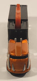 2006 Hot Wheels Truckin' Transporters HW Auto Repo Cab Forward Semi Truck and Trailer Orange Die Cast Toy Car Vehicle