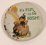 Carlton Cards It's Fun to be Irish! Leprechauns in Pot of Gold with Rainbow 2 1/4" Button Pin
