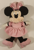 Kids Preferred Disney Baby Minnie Mouse Pink Polka Dot Dress 12" Plush Stuffed Toy with Crinkle Bow