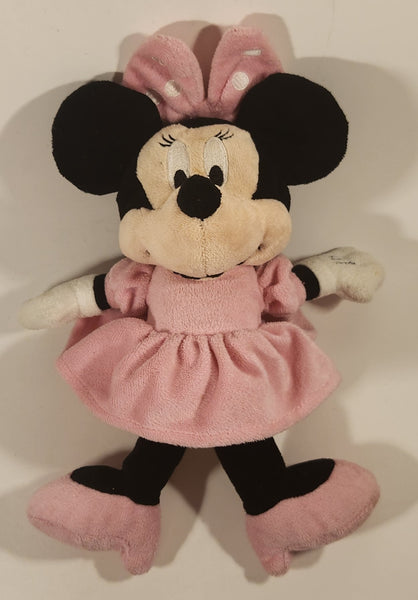 Kids Preferred Disney Baby Minnie Mouse Pink Polka Dot Dress 12" Plush Stuffed Toy with Crinkle Bow