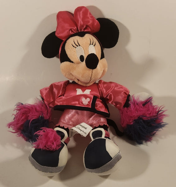 Disneyland Walt Disney World Minnie Mouse Pink Cheerleader 12" Plush Stuffed Toy