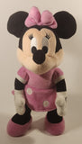 Disney Minnie Mouse Pink Polka Dot Dress 12" Bendable Poseable Plush Stuffed Toy 10656