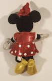 2014 Ty Sparkle Disney Minnie Mouse Polka Dot Dress 9" Plush Stuffed Toy