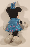 2012 Ty Sparkle Disney Minnie Mouse Blue Pink Polka Dot Dress 9" Plush Stuffed Toy