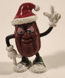 1987 Calrab The California Raisins Christmas Santa Claus Hat 3" PVC Toy Figure