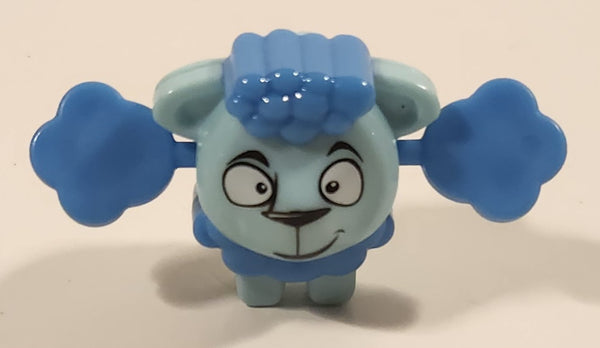 2019 Ferrero Kinder Joy Easter EN519 Blue Sheep Lamb 1 3/8" Tall Toy Figure