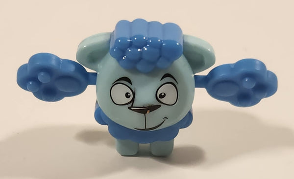 2019 Ferrero Kinder Joy Easter EN519 Blue Sheep Lamb 1 3/8" Tall Toy Figure
