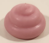 Pink Poo Swirl 5/8" Tall Squishy Toy Figure