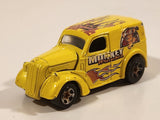 2005 Hot Wheels Asphalt Jungle Anglia Panel Truck Yellow Die Cast Toy Car Vehicle with Opening Hood