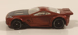 2010 Hot Wheels HW Premiere Scorcher Metalflake Dark Red Orange Die Cast Toy Car Vehicle