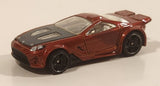 2010 Hot Wheels HW Premiere Scorcher Metalflake Dark Red Orange Die Cast Toy Car Vehicle