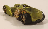 2009 Hot Wheels Trick Tracks Screamin' Hauler Satin Lime Green Die Cast Toy Car Vehicle
