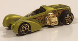 2009 Hot Wheels Trick Tracks Screamin' Hauler Satin Lime Green Die Cast Toy Car Vehicle