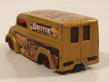 2004 Hot Wheels Demolition Dairy Delivery Truck Gold Die Cast Toy Car Vehicle
