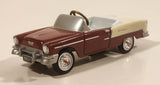 Gearbox Limited Edition 1955 Chevy Belair Pedal Car Dark Red and Cream 4" Die Cast Toy Car Vehicle