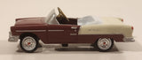Gearbox Limited Edition 1955 Chevy Belair Pedal Car Dark Red and Cream 4" Die Cast Toy Car Vehicle
