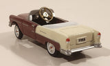 Gearbox Limited Edition 1955 Chevy Belair Pedal Car Dark Red and Cream 4" Die Cast Toy Car Vehicle