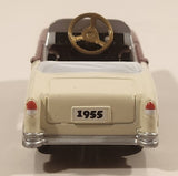 Gearbox Limited Edition 1955 Chevy Belair Pedal Car Dark Red and Cream 4" Die Cast Toy Car Vehicle