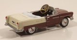 Gearbox Limited Edition 1955 Chevy Belair Pedal Car Dark Red and Cream 4" Die Cast Toy Car Vehicle